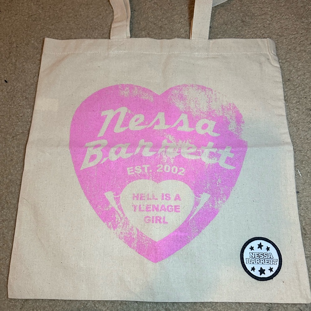 Nessa Barrett tour merch tote bag